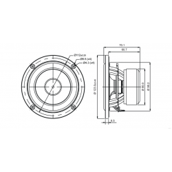 SB Acoustic 4” SB12CACS25-8