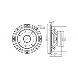 SB Acoustics 8″ SB23NBACS45-8