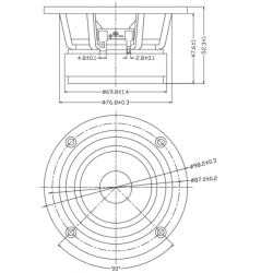 Dayton Audio PS95-8 3-1/2