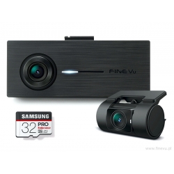 FineVu GX33 - rejestrator 2xFHD WiFi GPS Ai fotoradary
