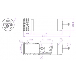 Wtyk RCA KaCsa RP-85GT High End (Cu - miedź)
