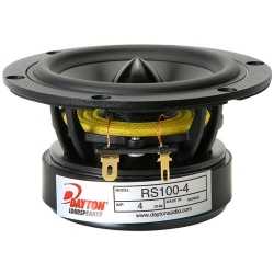 Dayton Audio RS100-4 Reference Full-Range Driver 4 Ohm. Black alu. cone