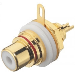 Monacor T-710GI Gniazdo RCA 2 szt.