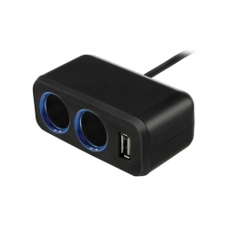 Neoline SL-211 - 2 gniazda zapalniczki, 1xUSB/1A